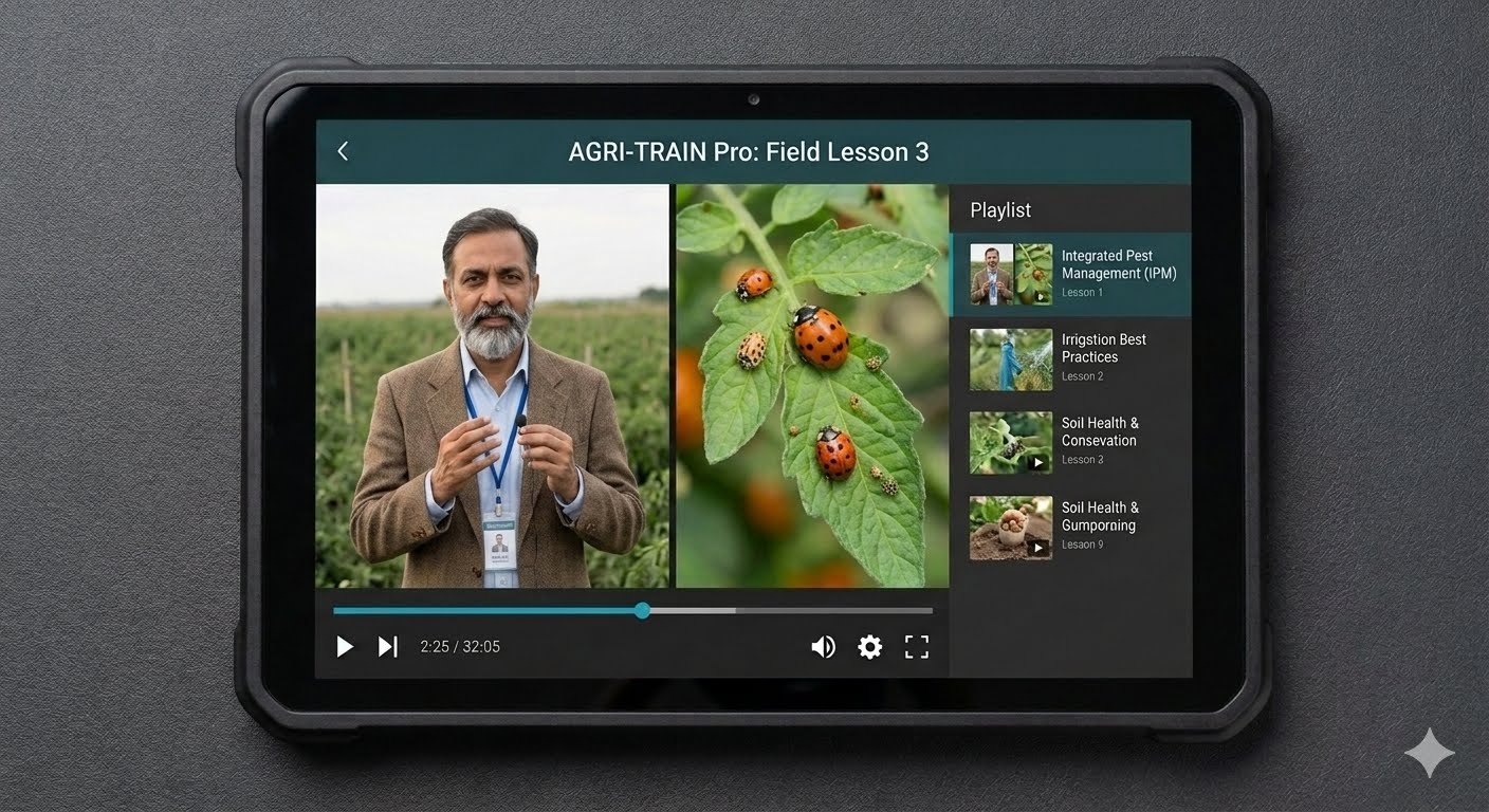 Farmer learning through agricultural video training